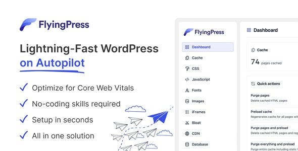 FlyingPress – Lightning Fast Wordpress On Autopilot