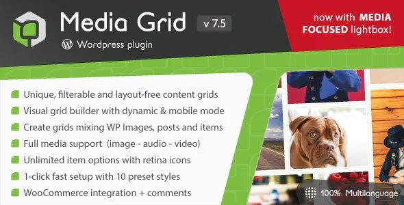 Media Grid - WordPress Responsive Portfolio