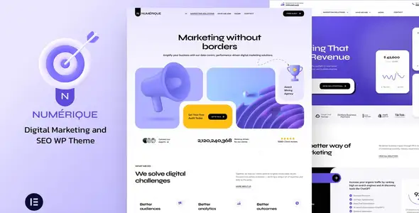 Numérique - SEO Digital Marketing WordPress Theme