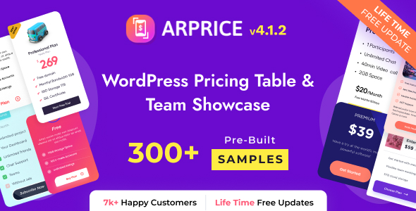 ARPrice – WordPress Pricing Table Plugin ARPrice – WordPress Pricing Table Plugin